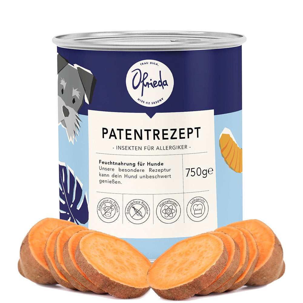 Insekten Hundefutter Patentrezept 750 g Nassfutter. Insektenfutter von Ofrieda